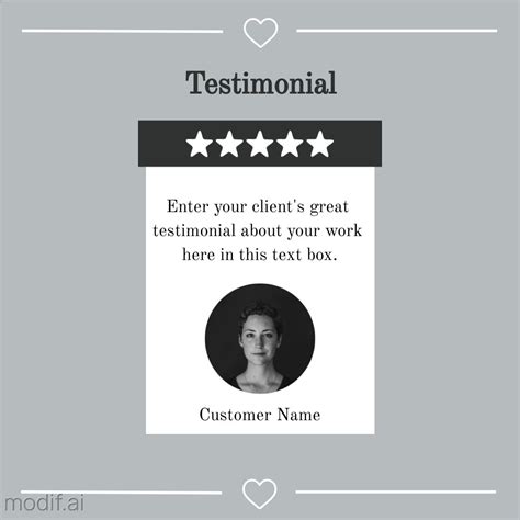 Template For Client Testimonial Mediamodifier