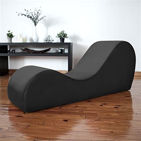 Liberator Kama Sutra Sex Chair Sensual Chaise Black Micro Velvet On