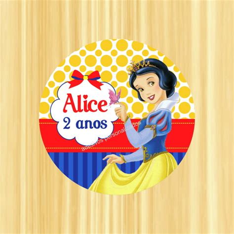 Adesivo branca de Neve no Elo7 Ateliê Sonhos e Cores CBBF68