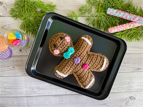 Ravelry Mini Gingerbread Boy Kawaii Cuddler Pattern By Donna Beavers