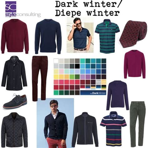 Dark Winter Diepe Winter Mannen En Kleuradvies Seasonal Color Analysis For Men Analysi