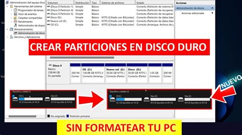 Como CREAR PARTICIONES En DISCO DURO En Windows 10 11 Sim Programas