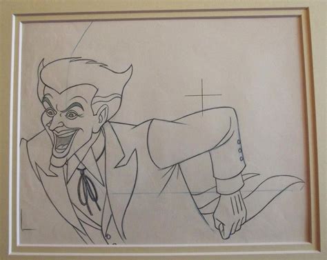 Original Production Animation Drawing Filmation Joker Exit Stage Left