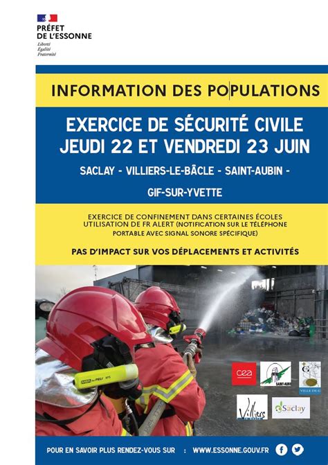 Cea Paris Saclay Exercice De S Curit Civile