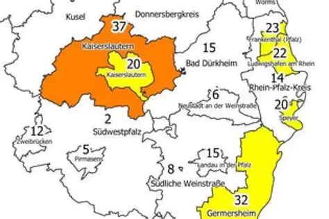 Corona Warnstufen F R St Dte Und Landkreise In Der Pfalz Ge Ndert