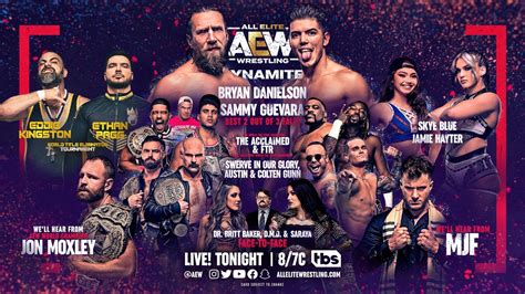 Aew Dynamite Results 11 9 Bryan Danielson Vs Sammy Guevara