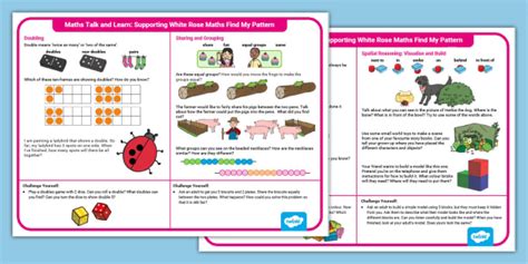 👉 Eyfs Maths Talk And Learn White Rose Maths Find My Pattern