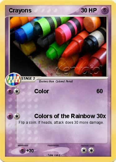 Pokémon Crayons 5 5 Color My Pokemon Card