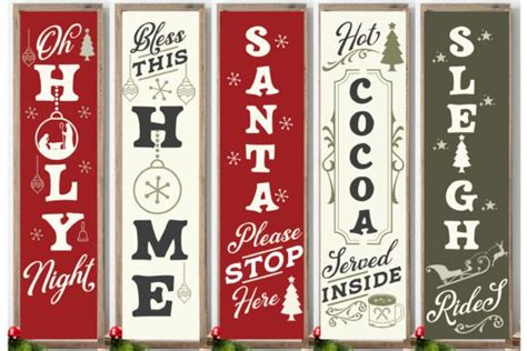 Christmas Porch Sign Svg Bundle Vol 6 Graphic By Md Shahjahan