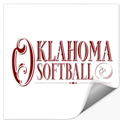 Oklahoma Softball College School Local Stickers Sold By Marijani