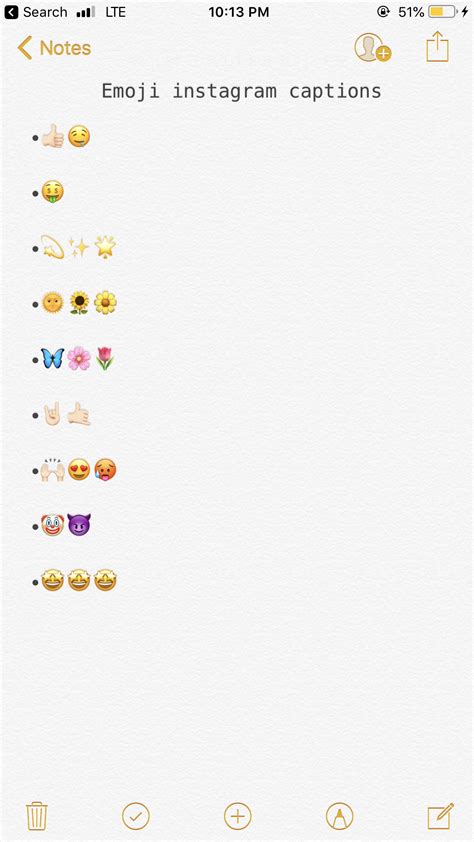 Emoji Instagram Captions Emoji For Instagram Cool Text