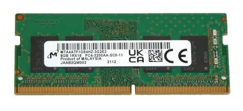 Micron Mta Atf G Hz G E Gb Ddr Pc Sodimm L