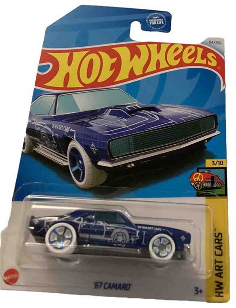 Hot Wheels Hw Art Cars Camaro Blue Ebay