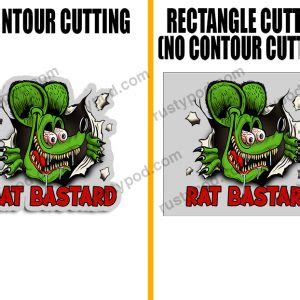 Personalized Rat Fink Hot Rod Sticker Rustypod Store