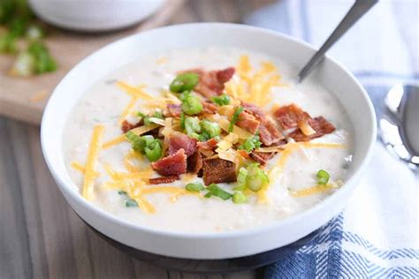 Loaded Baked Potato Soup Recipe Mels Kitchen Cafe