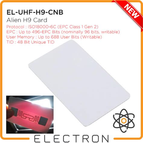 Jual EL UHF H9 CNB RFID Card Long Range Alien H9 Kartu Higgs 9 EPC Gen2