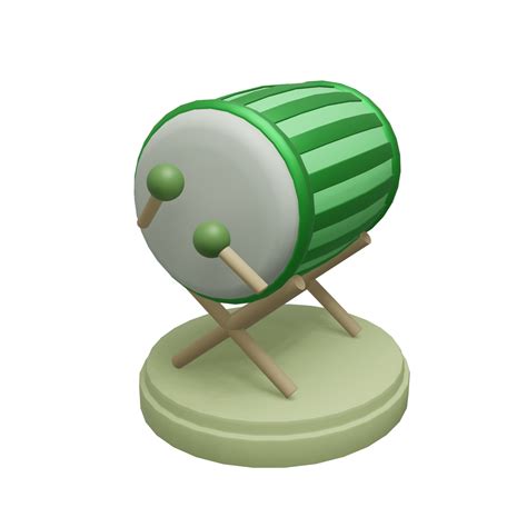 3d Illustration Of Bedug Drum On The Podium Transparent Background