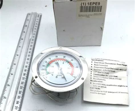 Grainger Approved Analog Panel Mount Thermometer 40 To Aac Meses Sin Intereses