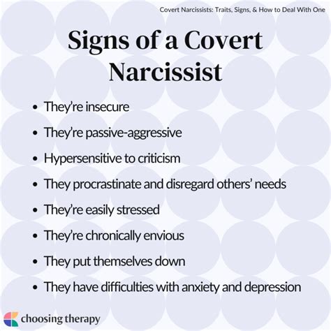 Signs Of A Covert Narcissist