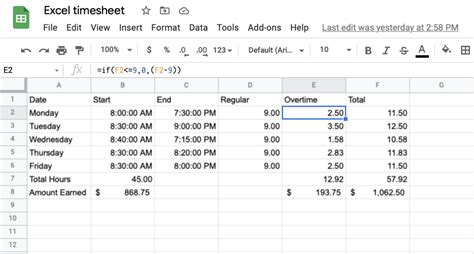 How To Create Timesheets In Excel Connecteam