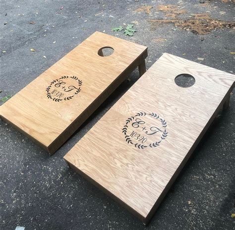 Custom Handmade Cornhole Boards Includes Bags And Many Add On Etsy