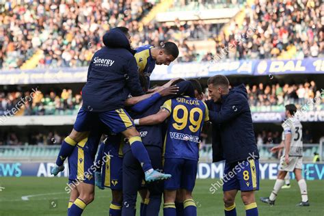 Hellas Verona Players Celebrate After 31 Editorial Stock Photo - Stock ...