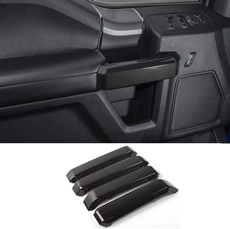 Jecar 8pcs For F150 Interior Trim Door Handle Panel Cover Trim For 2009 2014 Ford