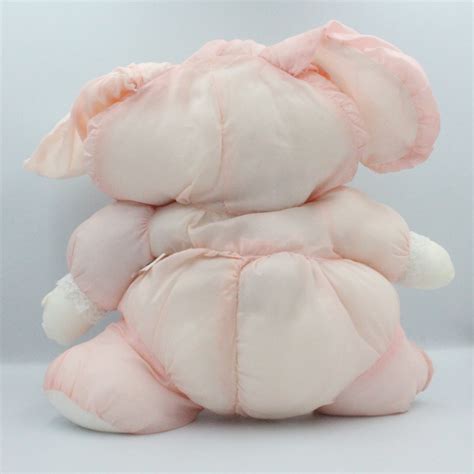 Peluche Puffalump Lapin Rose Blanc