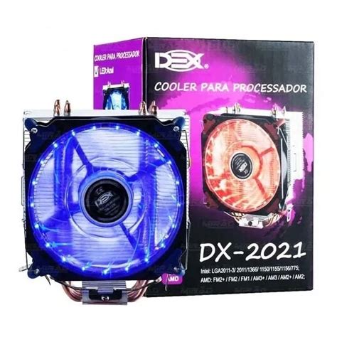 Cooler Gamer Para Processador Leds Mm Soquete Intel E Amd Dex Dx