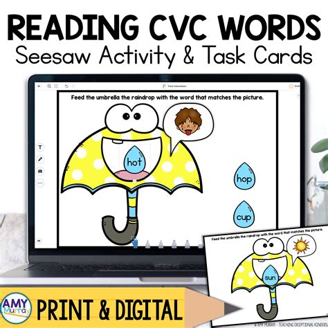 Decoding CVC Words Digital Center For Seesaw Teaching Exceptional