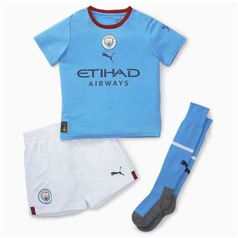 Manchester City Home Kit 202223 Little Boys Haaland 9 Printing