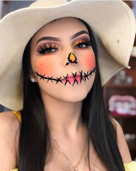 40 Scarecrow Makeup Ideas For Halloween The Glossychic Halloween