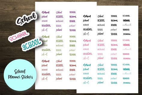 School Planner Stickers