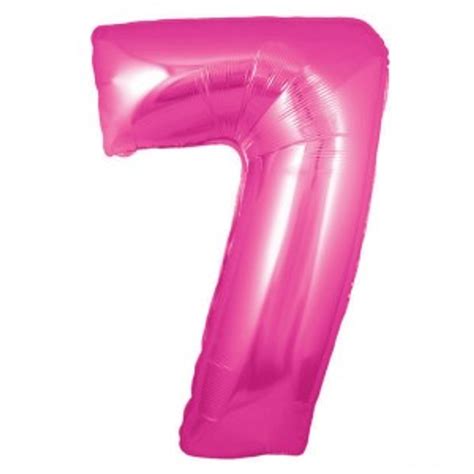 Sydney Party Supplies Hot Pink Number 7 Megaloon Balloon Balloon