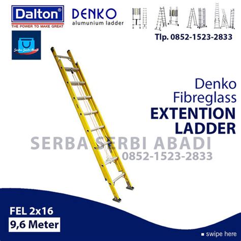 Jual Tangga Fiberglass PLN 9 6 Meter DENKO Kota Tangerang Selatan