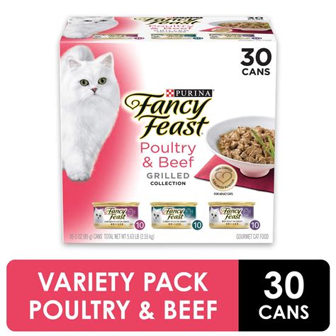 Purina Fancy Feast Gravy Wet Cat Food Variety Pack Poultry Beef