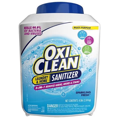 Oxiclean Oxiclean Sanitizer Powder 45lb In The Laundry Stain Removers