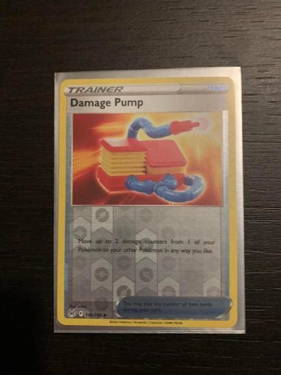 Pokemon Lost Origin Karta Damage Pump Reverse Holo Aukro