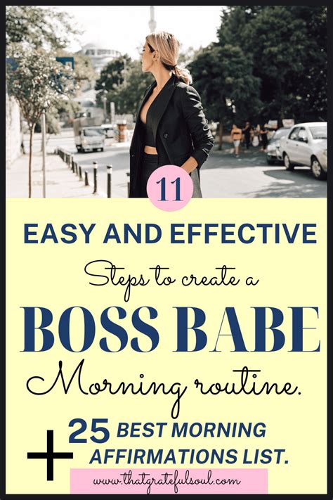 11 Easy Steps For A Boss Babe Morning Routine That Grateful Soul