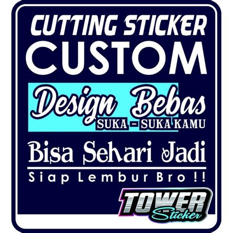 Jual Cutting Sticker Custom Bikin Sticker Nama Logo Komunitas Motor