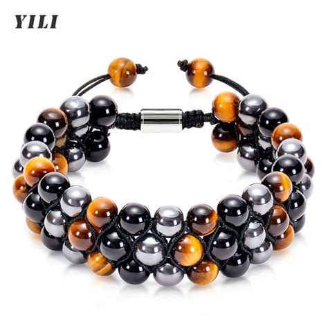 Bracelets En Pierres Naturelles Tiger Eye Bracelet Bracelet Ajustable