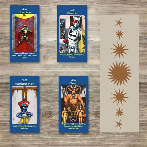 Super Hero Tarot Deck Digital Version Etsy