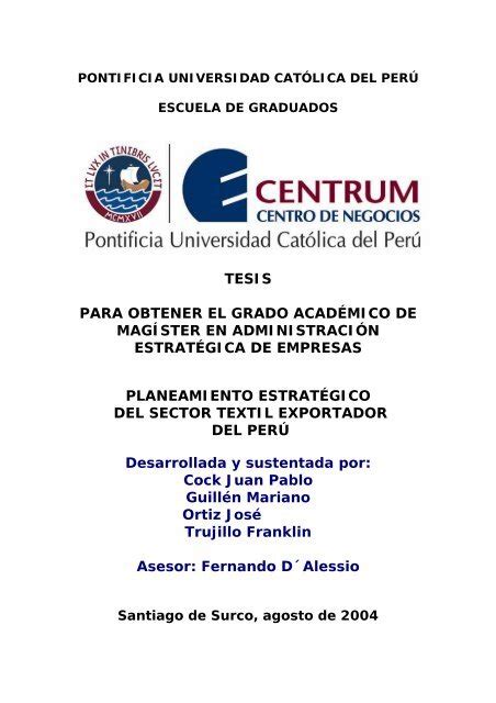 Tesis Para Obtener El Grado Acad Mico De Mag Ster Pearson