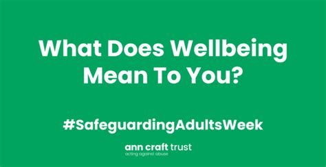 Wellbeing Ann Craft Trust