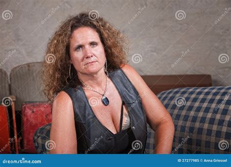 Serious Mature Woman Stock Image Image Of Caucasian