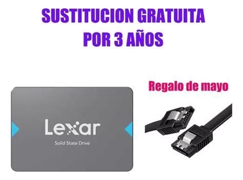 Disco Sólido Ssd Interno Lexar Nq100 2 5 Sata 6gb s 480gb Color Gris