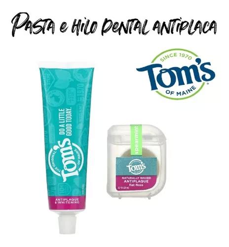 Tom s Of Maine Pasta Sin Floururo E Hilo Dental Antiplaca Envío gratis