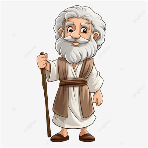 Personaje De Dibujos Animados De La Biblia Abraham PNG Dibujos Biblia