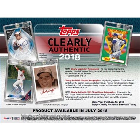 MLB 2018 TOPPS CLEARLY AUTHENTIC BASEBALL BOX 042220180010 トレカショップ