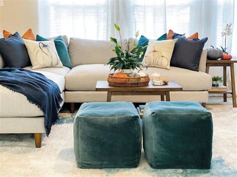 31 Standout Living Room Poufs That Will Complete Your House